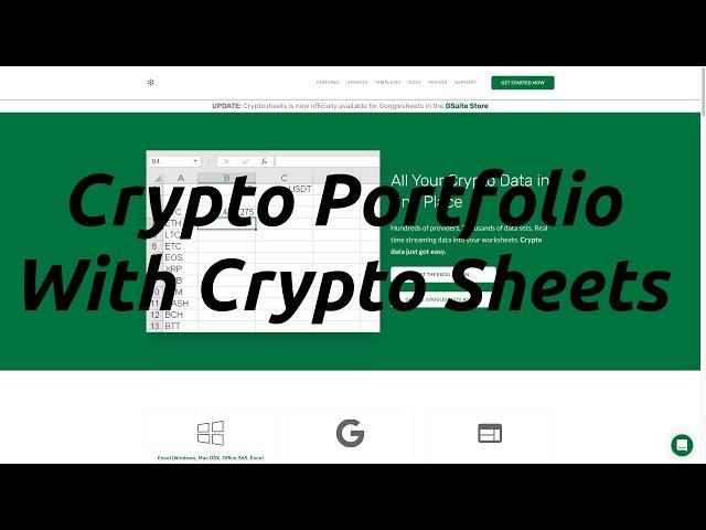 How to Create A Crypto Portfolio With Crypto Sheets