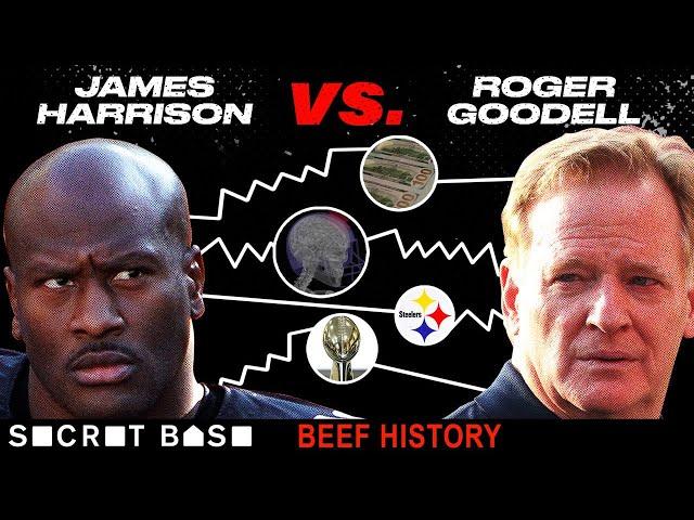 James Harrison’s beef with Roger Goodell saw massive fines, fiery quotes and zero winners