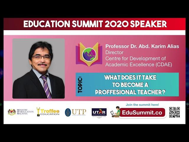 EduSummit.co with Prof Dr. Abd Karim Alias