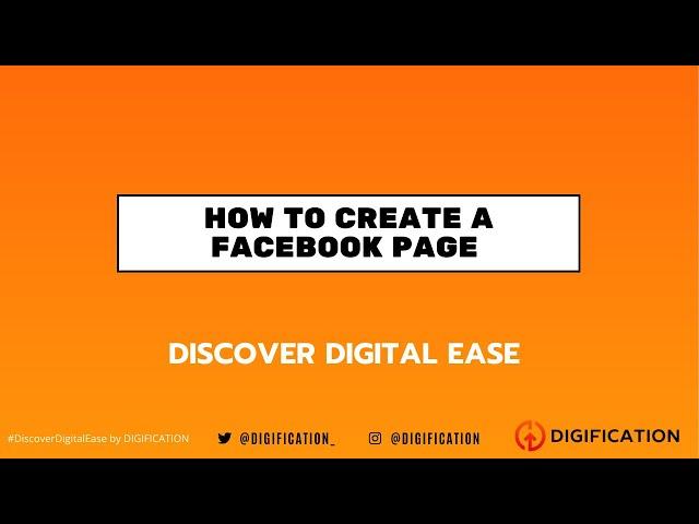 How to Create a Facebook Page