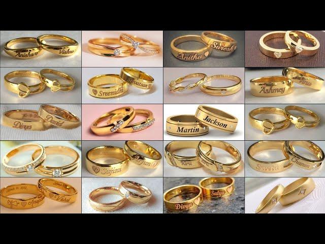 Wedding/Engagement Couple Ring Designs| Beautiful Engagement Couple Ring Designs With Names|