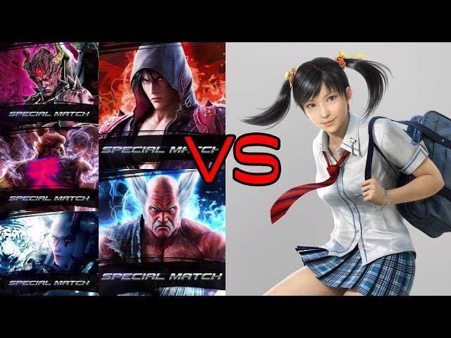 TEKKEN 7 LING XIAOYU VS ALL BOSSES ( ALL SPECIAL MARCHES )