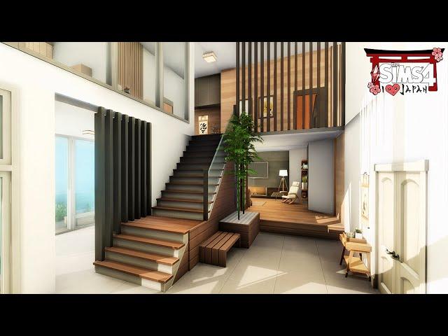 Luxury Modern Japanese-Inspired Apartment | SIMS 4 Stop Motion Build | No CC