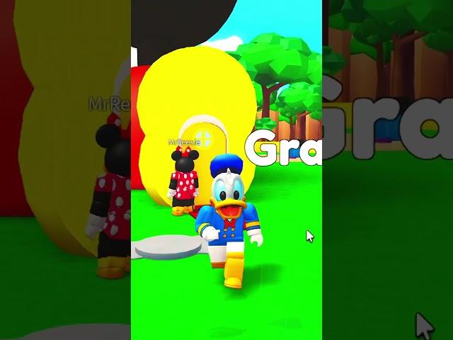 MICKEY MOUSE PARKOUR OBBY!  #roblox #shorts