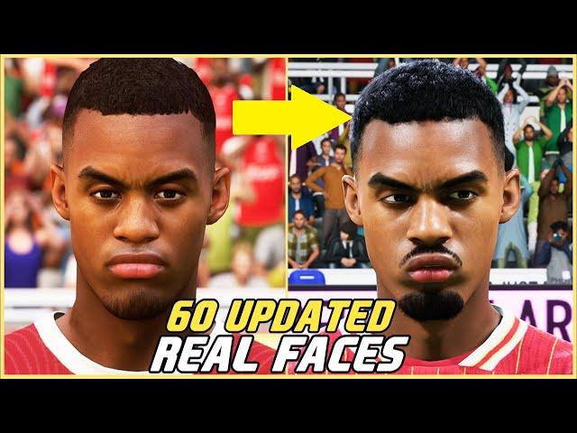 EA FC 25 - 60 REAL FACES VS UPDATED FACES COMPARISON!