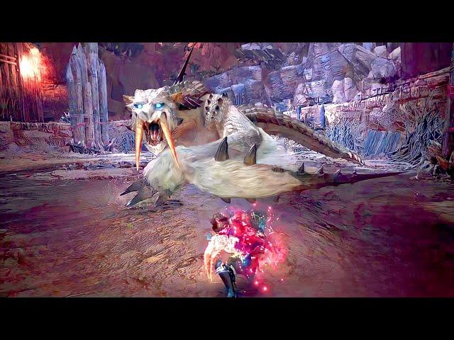 Sword and Shield Vs Barioth  [Monster Hunter World Iceborne]