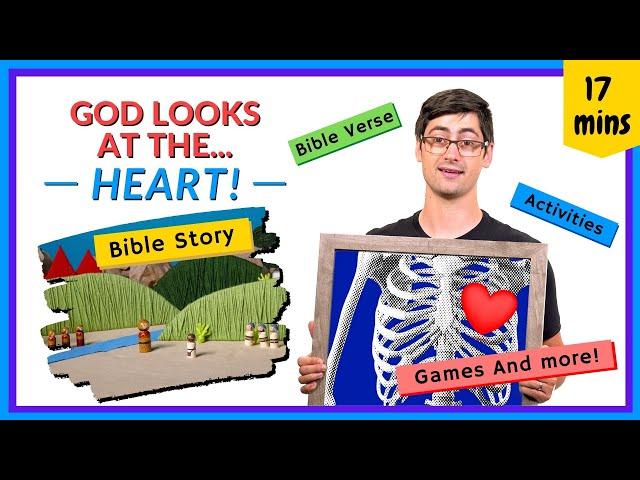 God Looks At The Heart | David and Goliath Kids Bible Lesson