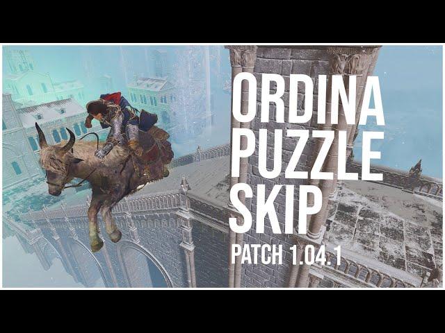 Ordina Puzzle Skip Tutorial Patch 1.07 | Elden Ring Skips