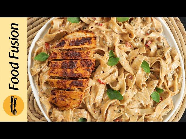 Spicy Fettuccine Recipe by Food Fusion