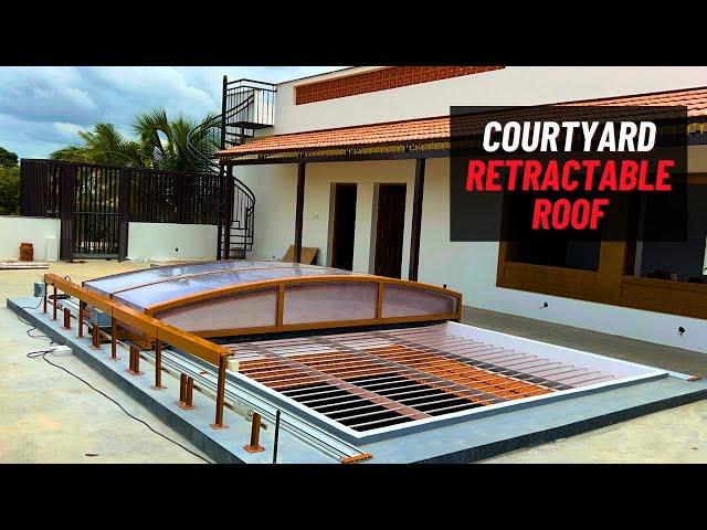 Megavent's Courtyard Retractable Roof– India- www.megavent.co.in