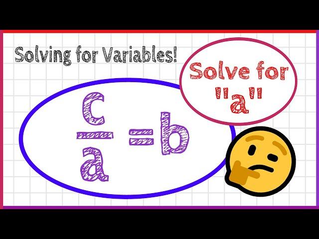 How to Solve for the Indicated Variable! (explanation and examples)