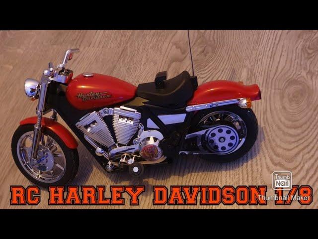 RC MOTORBIKE HARLEY DAVIDSON 1/8  UNBOXING