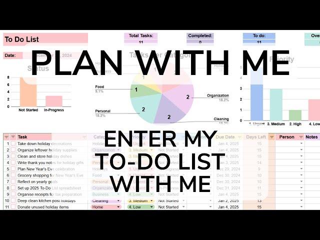 Plan With Me | Entering My To-Do List for the Last Week of the Year