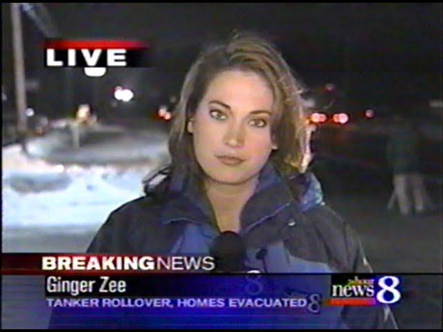 Ginger Zee when she worked for WoodTV doing a report in 2005