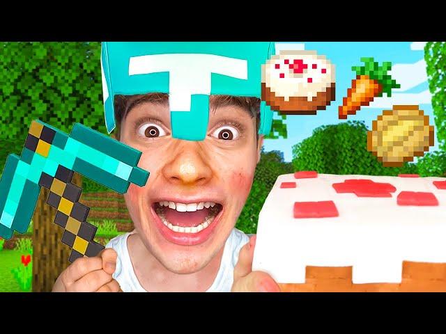 Minecraft Food Emoji IRL + ASMR