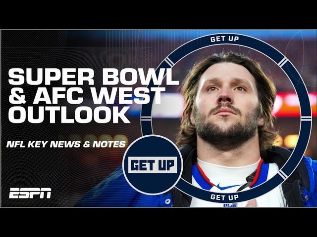  BELIEVE IT?!  Josh Allen leads Bills to a Super Bowl + AFC West OUTLOOK! | Get Up