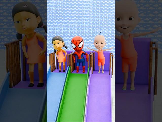 SUPERHERO SPIDERMAN VS SQUID GAME GIRL DOLL PART 12 #squidgame #shorts | Maheshwar Gamerz