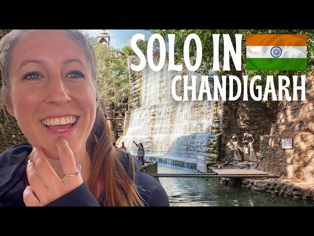 First Time in CHANDIGARH  Solo India Travel Vlog: Sukhna Lake, Rock Garden, Sector 17, Elante Mall