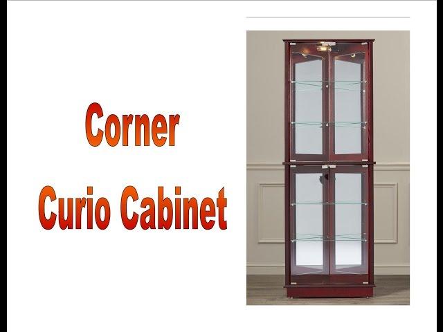 corner curio cabinet features