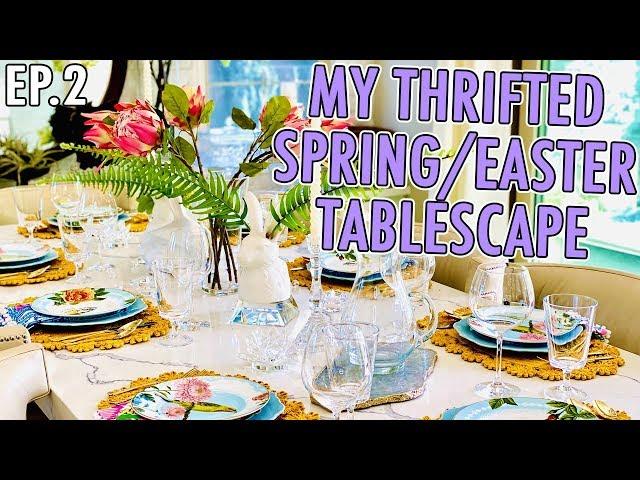 MY THRIFTED SPRING | EASTER TABLESCAPE