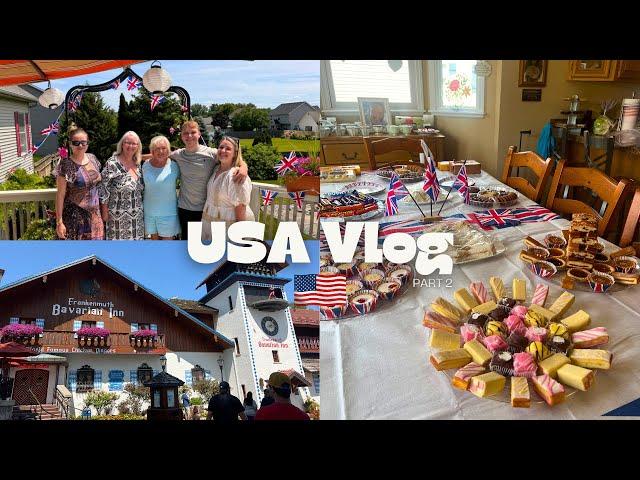 MY NAN'S 80TH BIRTHDAY IN AMERICA | ENGLISH TEA PARTY, FRANKENMUTH MICHIGAN, USA VLOG PART 2