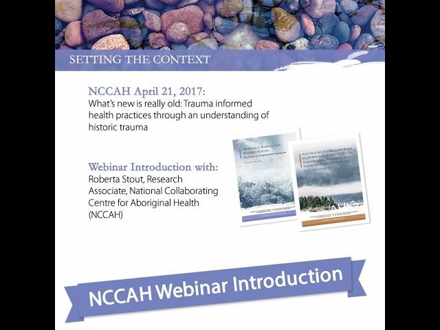 NCCIH Webinar Trauma Informed Health Practices Introduction