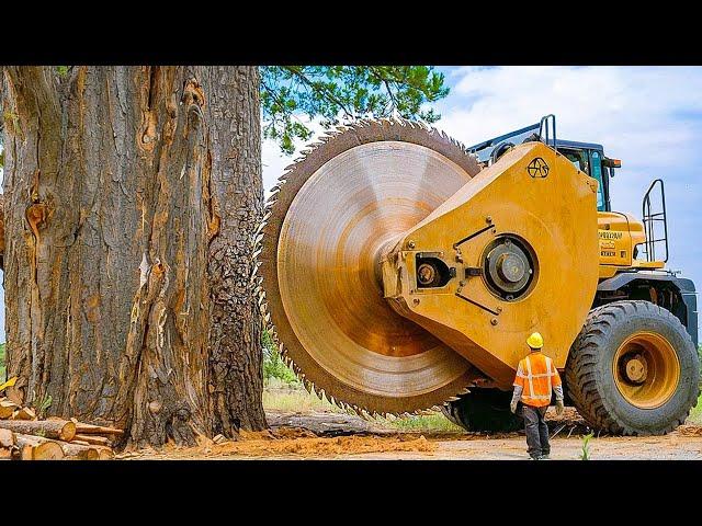 Extreme Dangerous Fastest Big Chainsaw Cutting Tree Machines Biggest Heavy Equipment Machines #11