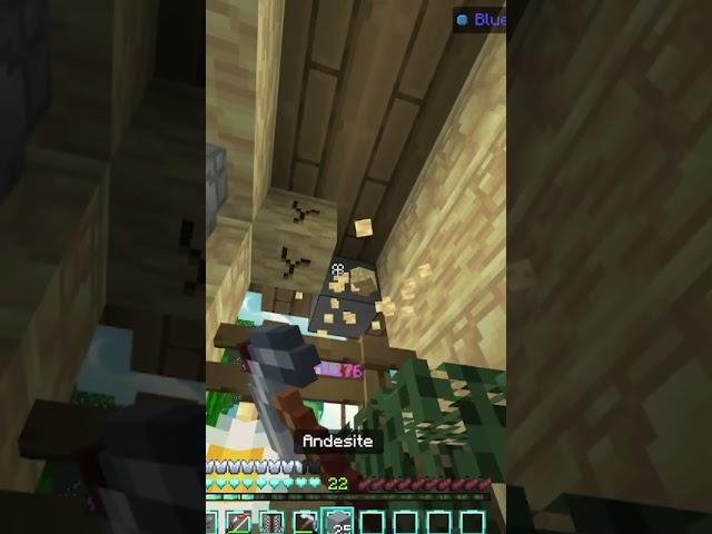 Trapping in hive skywars! #hive #minecraft #trap #shorts