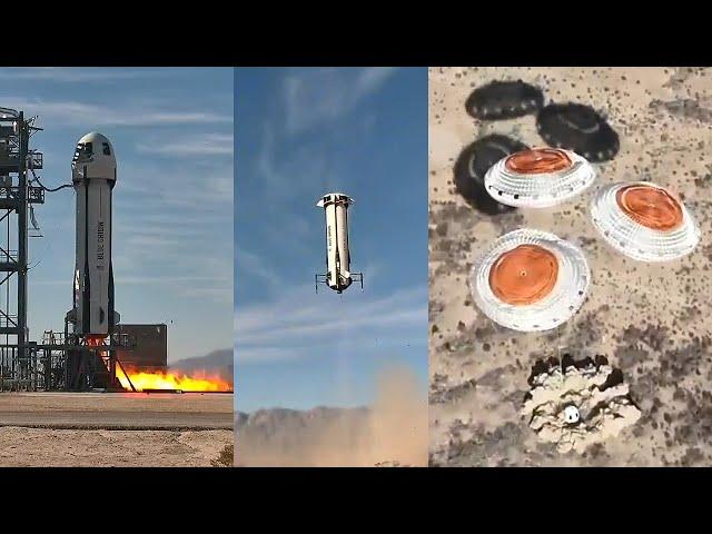 Blue Origin NS-29 New Shepard launch and landing