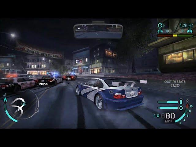 Need for Speed Carbon (2006) Heat 1-10 Police Chase HD (HARD MODE)