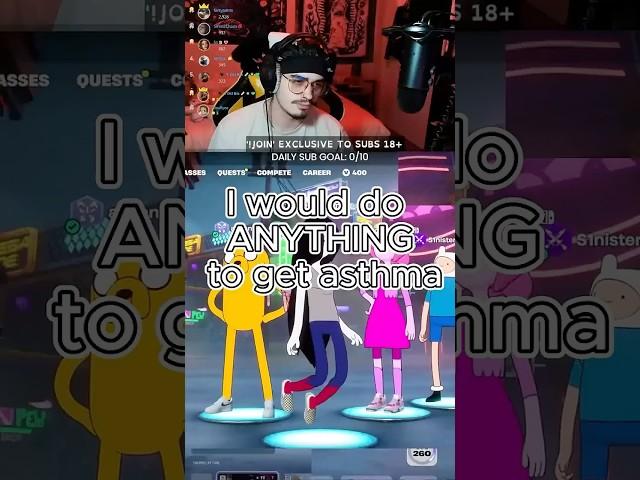 I would do ANYTHING to get asthma #fortnite #gaming #streamers #dontbitedan #fyp #asthma