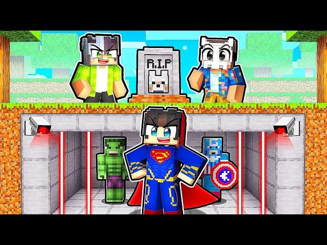 İntikam almak için Köpeğimin Mezarının altına SÜPERKAHRMAN Üssü yaptım!🪦 - Minecraft