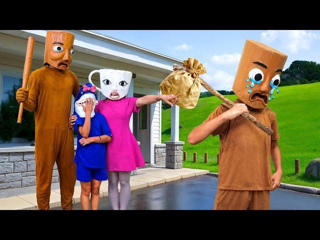 Baby Tung Tung Tung Sahur runs away from home feeling replaced | Italian Brainrot In Real Life
