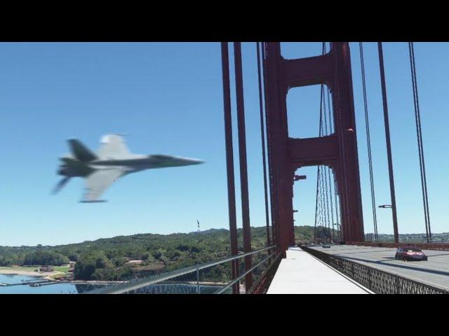 Mach 10 jet flyby (insane speed)