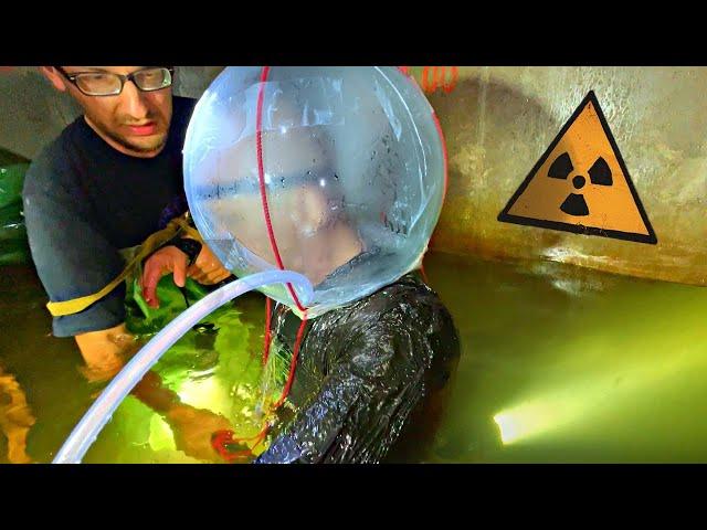 Stalkers penetrated in a DIY SCUBA under the Chernobyl power unit  Fell into radioactive water