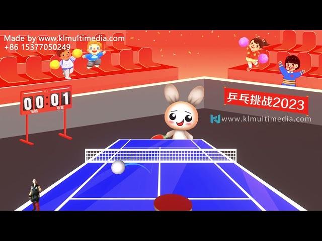 Table Tennis 3D is an interactive game that combines somatosensory and table tennis