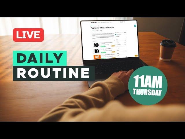  [LIVE] Matched Betting Daily Routine | OUTPLAYED.com