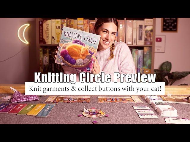 Knitting Circle Preview! | Knit garments and collect buttons with your feline friend!