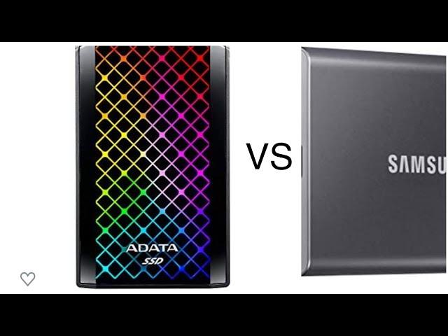 Samsung T7 vs Adata SE900g who’s the fastest? Ps5 ssd