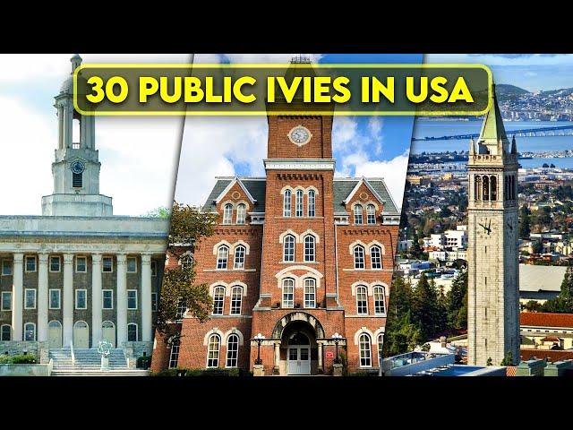 30 Public "Ivy League" Universities in USA