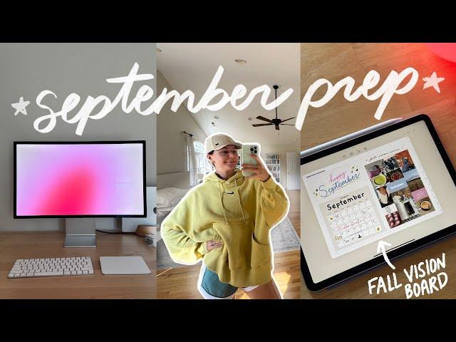 SEPTEMBER PLAN WITH ME  fall prep, fall gardening, and vision boards