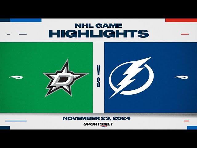 NHL Highlights | Stars vs. Lightning - November 23, 2024