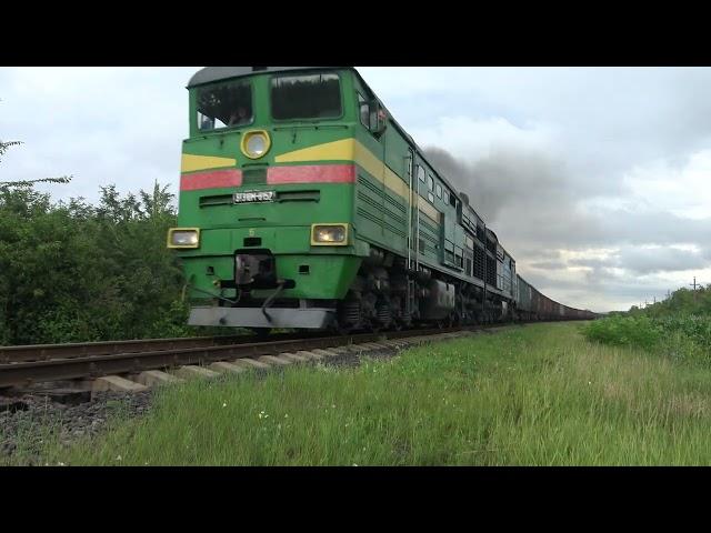 3ТЭ10М-0152Б/1249Б [CFM] Freight train | Грузовой поезд