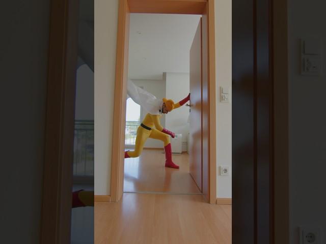 Serious Door Slam  #anime #saitama #onepunchman