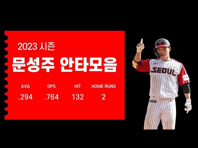 2023시즌 문성주 (LG 트윈스) 안타모음 Moon Sung-joo Hit Highlights