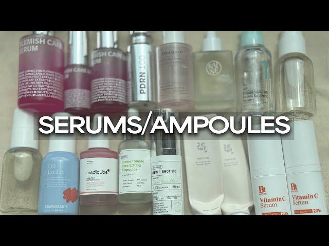 2024 TOP SERUMS + AMPOULES! What I've emptied! for pore care, brightening care & calming!