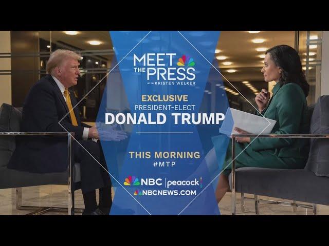 Meet the Press interviews President-elect Donald Trump