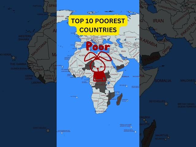 Top 10 poorest countries  #mapanimation #geobyte #facts