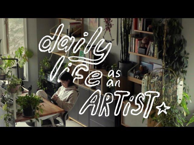 artist vlog  mental health chats, client illustration, & str8 vibes ⊹ ࣪ ˖