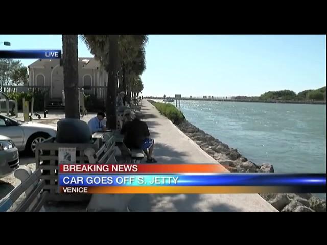 Car goes off South Jetty in Venice - 5pm Report